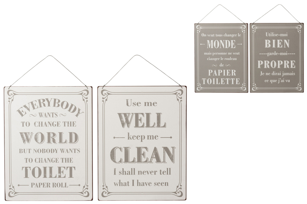 Табличка в ассортименте 40x0,5x30см Металл