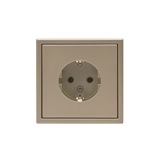 Розетка ArtGallery 16А с заземл. механизм шампань SE GAL000543
