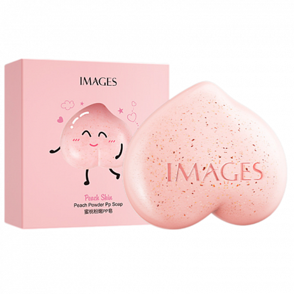 Images Peach Skin Soap, 90g - Мыло-скраб с экстрактом персика