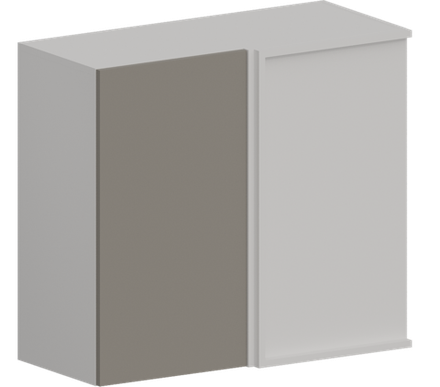 Кухня Модуль ШВУ 700 Белый / Теплый серый