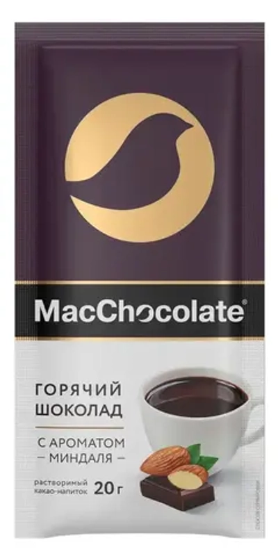 Горячий шоколад MacChocolate с миндалем, 10 шт