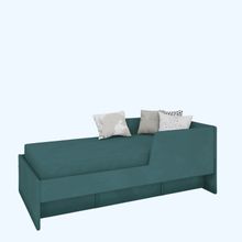 Кровать 160х80 с бортиком и велюровым наматрасником (изумруд)