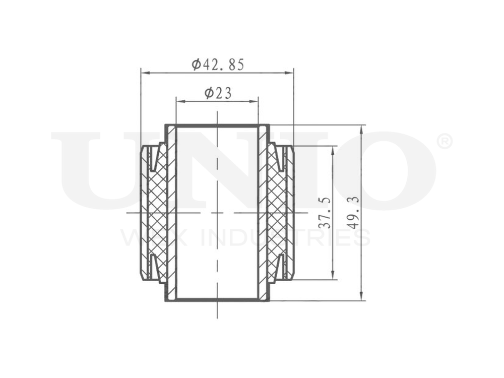 Сайлентблок задней поперечной тяги UNIO RMP-20266