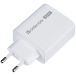 Зарядное устройство Defender UPA-165 USB-A, USB-C, 65W, белый.