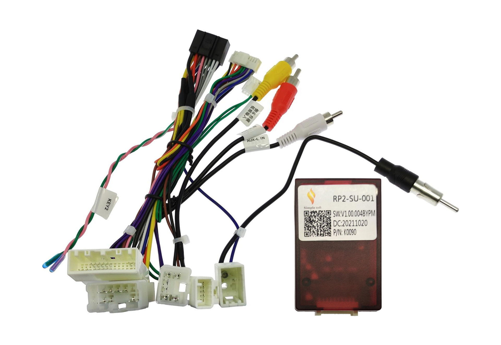 Комплект рамки с разъёмами 9" Subaru Forester 2018-2022, XV, impreza 2017-2023 (поддержка Harmann и 360)с карманом - Car-Smart 7388B