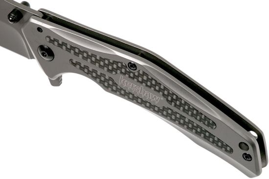 Складной нож KERSHAW DuoJet 8300 c клинком из стали 8Cr13MoV, рукоять Stainless Steel / карбон