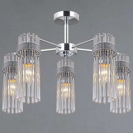 IL0761-5CSQ-25 CR GENOA светильник потолочный