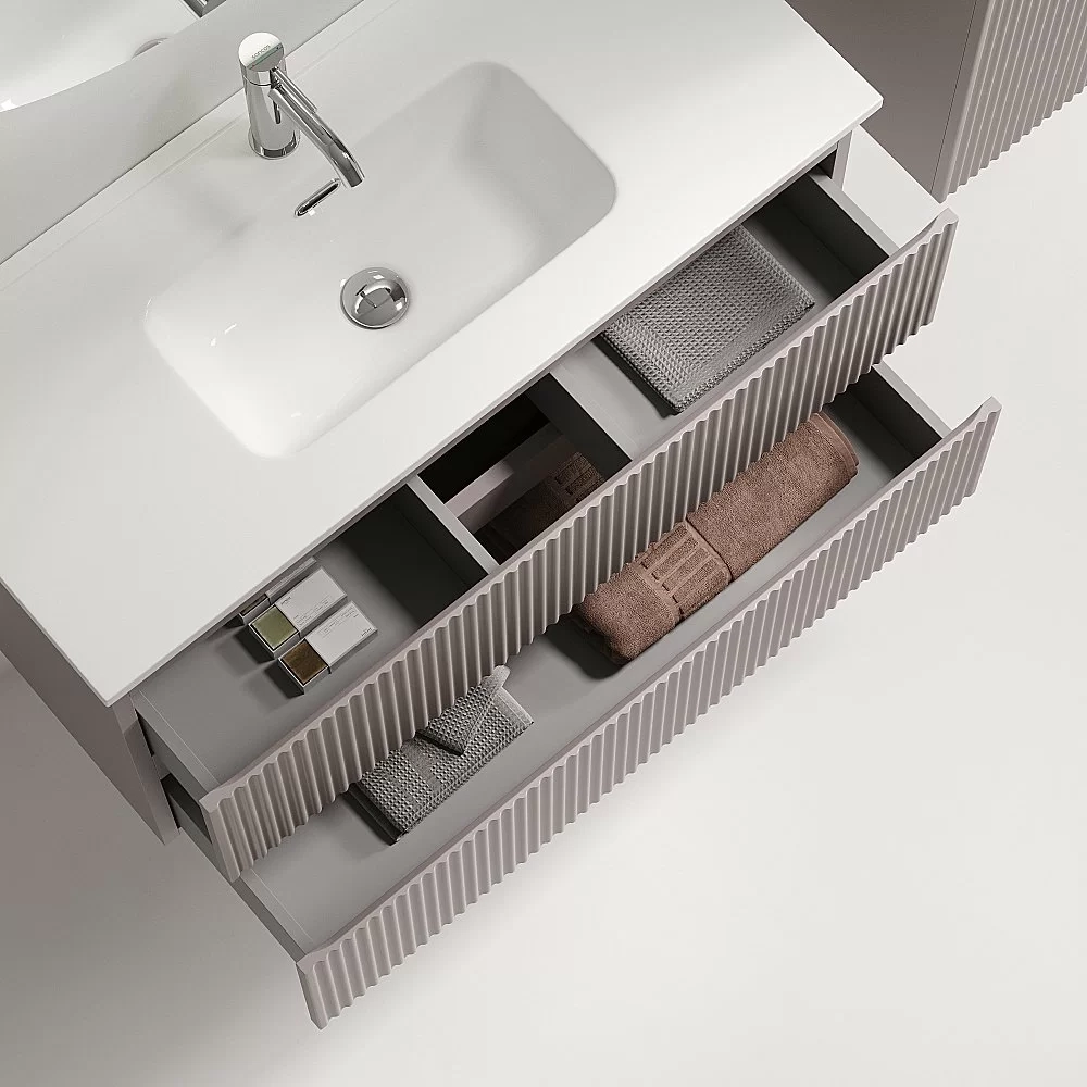 Тумба с раковиной Sancos Snob R SNR90/39SM/CN7030 Doha Soft