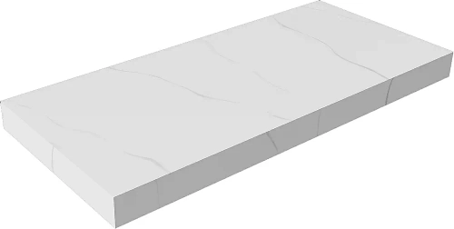 Столешница Armadi Art FLAT CALACATTA 869-100-CLCT 100 белый мрамор