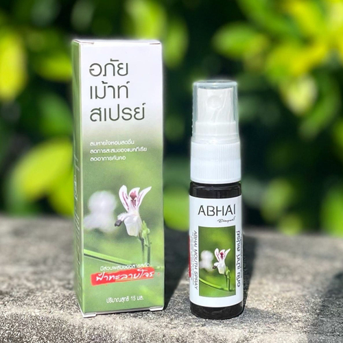 Спрей от боли в горле с Андрографисом Метельчатым Abhai Andrographis Mouth Spray Abhaibhubejhr