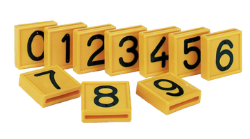 Номерной блок на шею для ремня цифра "6"