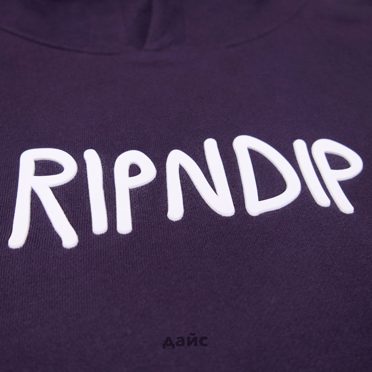 Толстовка мужская Ripndip Rubber Logo Hoodie артикул:RND10206 - купить в магазине Дайс