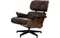 Кресло с оттоманкой Eames Lounge Premium, состаренная кожа