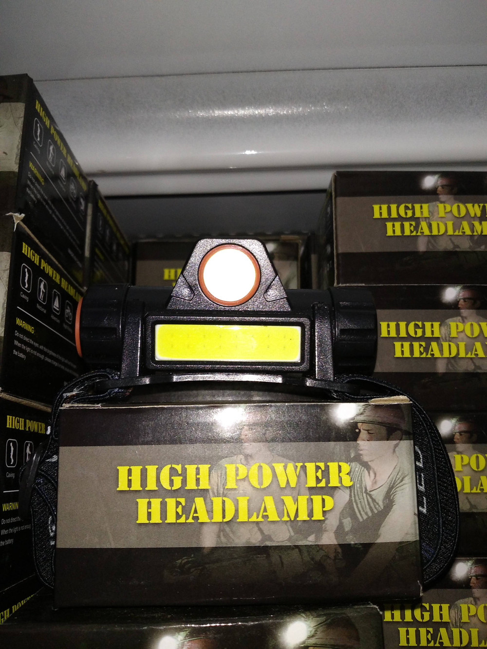 Фонарь налобный светодиодный аккумуляторный