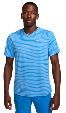 Мужская теннисная футболка Nike Court Dri-Fit Victory Novelty Top - небесный
