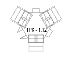 Тренажерная беседка на 3 тренажера ТРК-1.12