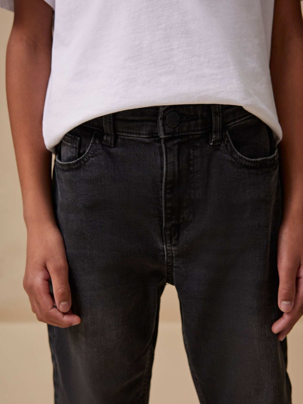 Джинсы стрейч для мальчика Next E42-950, Темно-серый