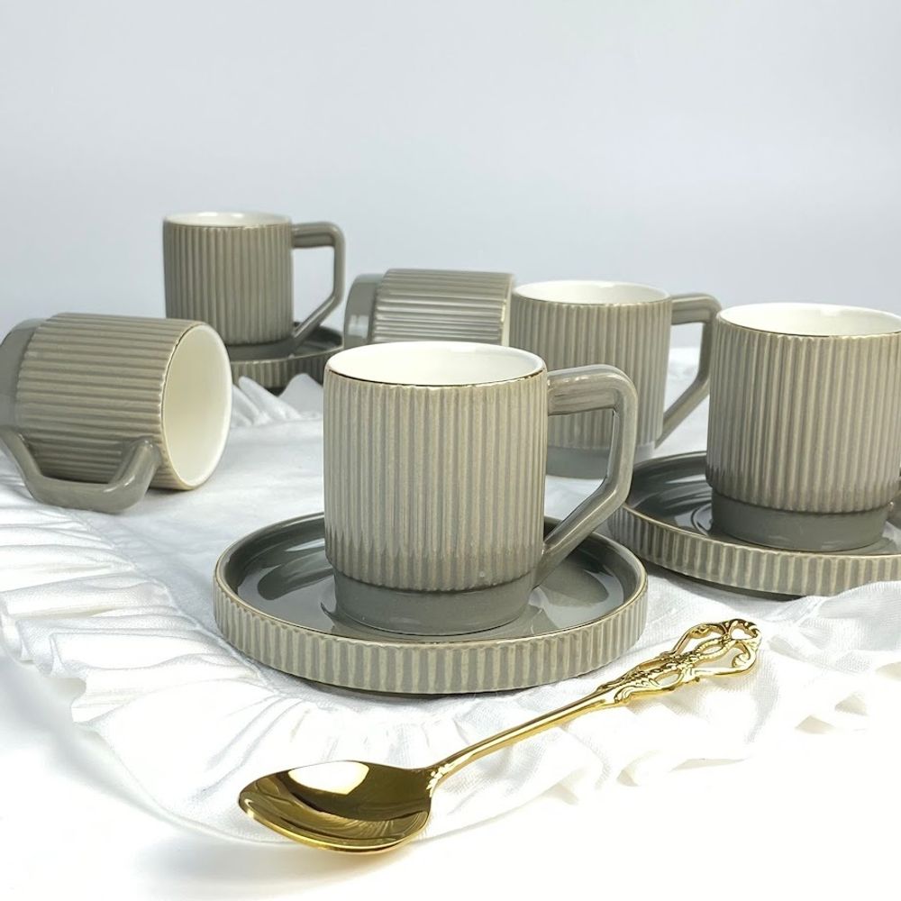 Lenardi 155-003 Кофейный набор 12пр. 120мл в под.уп.(х8)Фарфор