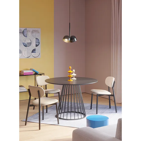 Стул Round, ванильная рогожка