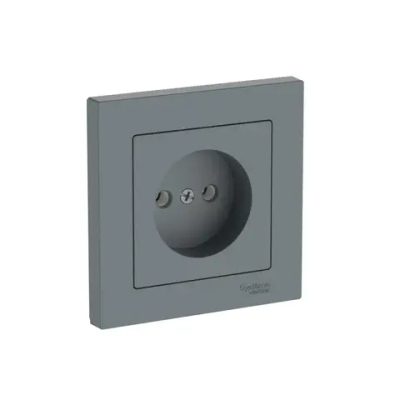 ATLASDESIGN РОЗЕТКА без заземления без шторок, 16А, в сборе, быстрозажим. клем., ГРИФЕЛЬ