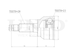 ШРУС внешний UNIO CVJ-20111