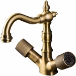 Смеситель для раковины Boheme Royal Cristal 312-Royal/CRST black бронза/Preciosa