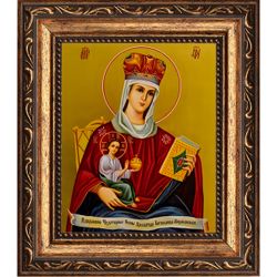 Михайловская икона Божией Матери. Икона на холсте.