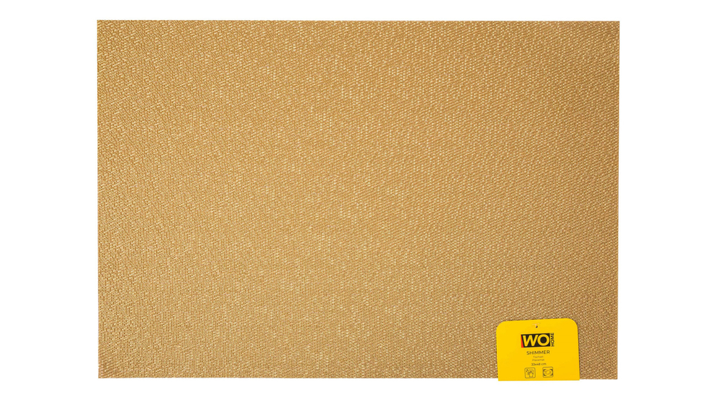 Салфетка подстановочная 33х48см Wo Home Shimmer золотистая