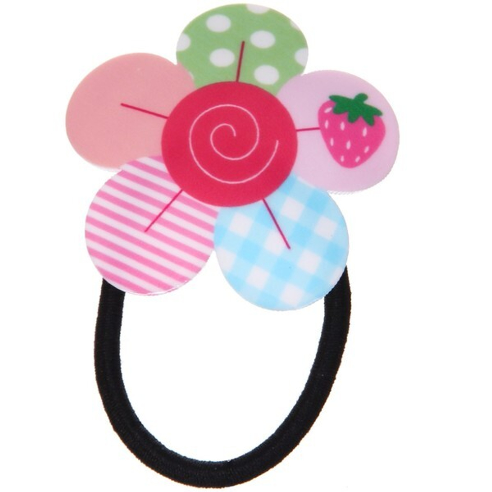 Резинка для волос детская «Кокетка - Цветочек», 6 цветов, d-5см