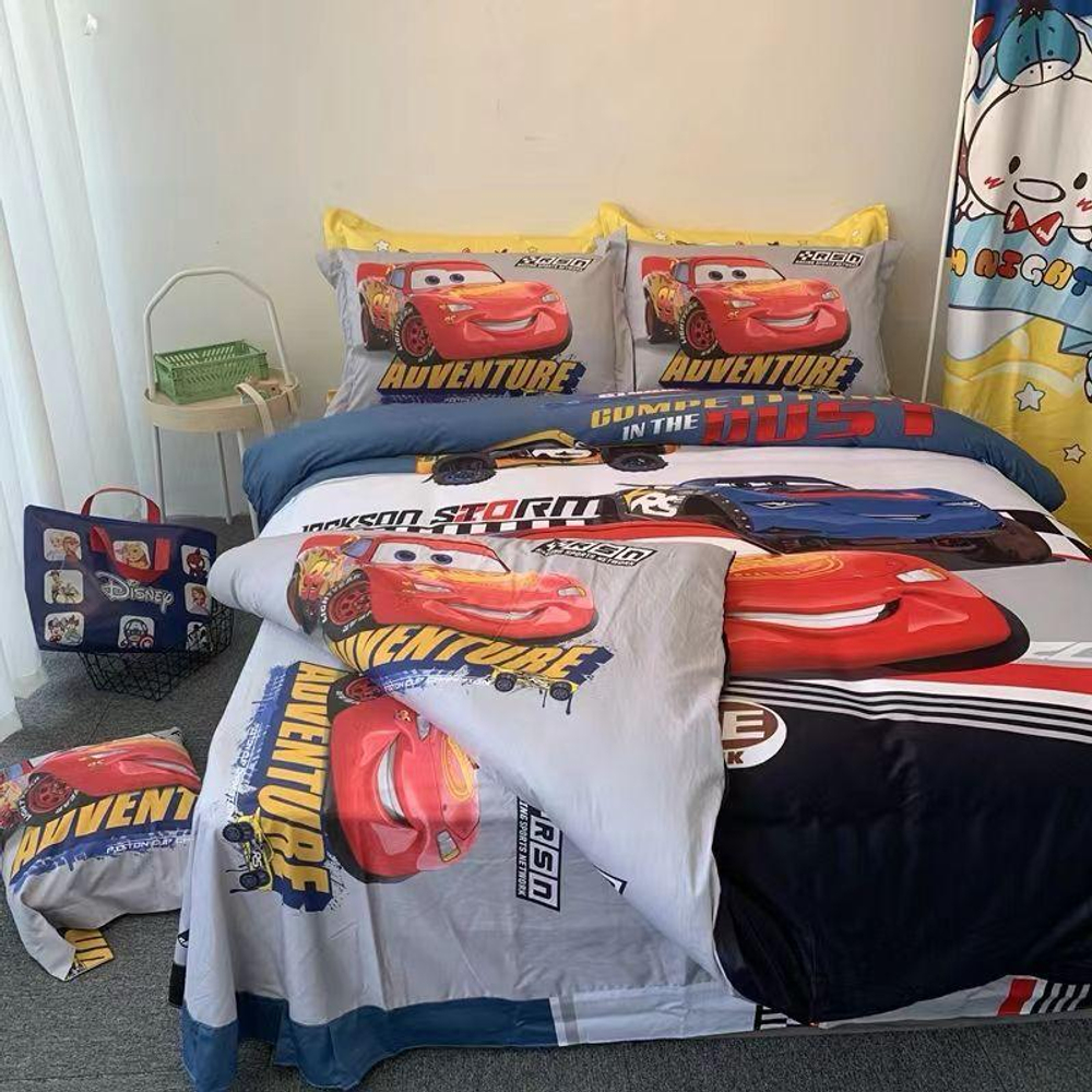 Постельное белье DISNEY 1.5 Полуторка Сатин Маквин