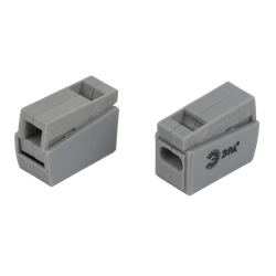 Клемма ЭРА NO-225-462 быстрозажимная 221-112 для светильников 2 полюса 0.5-2.5мм2 (упаковка 3 шт.)