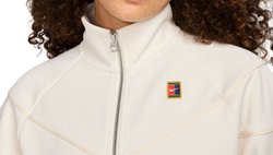 Женская Кофта теннисная Nike Court Heritage Windrunner Tennis - бледная слоновая кость