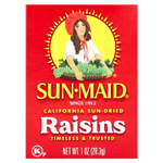 Sun-Maid, Калифорнийский сушеный на солнце изюм, 6 коробок по 28,3 г (1 унция)