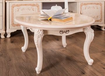 Стол журнальный ПАТРИСИЯ круглый крем корень
