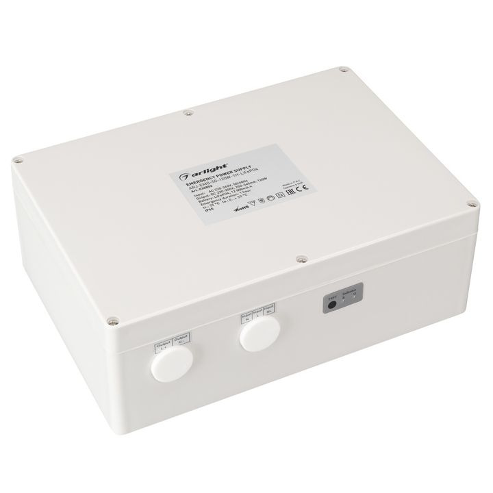 Блок аварийного питания Arlight ARJ-EMG-50-120W-1H-LiFePO4 220-300V 100W IP65 0,25-0,345A 036852