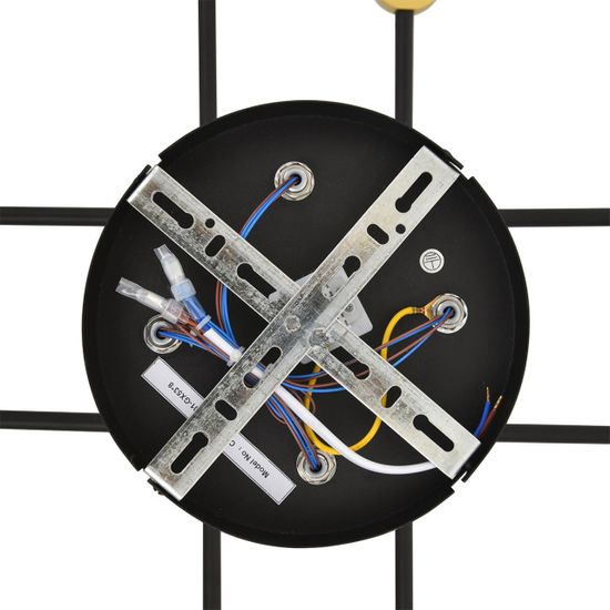 8307/8C COMFI золотой/черный, металл Светильник потолочный GX53 LED 8*7W 220V LENIANA