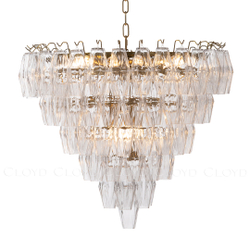 Люстра Cloyd CALCUTTA C9 / Ø60 см - латунь - прозрачн.стекло (арт.11683)