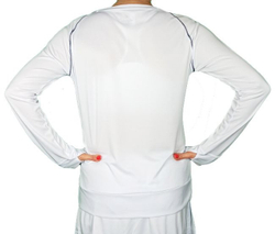 Женская теннисная футболка (dł. Рукава) Australian Ace T-Shirt Long Sleeves - белый