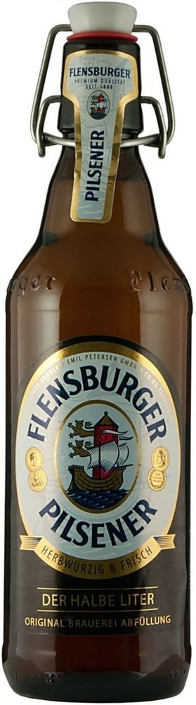 Пиво Фленсбургер Пилсенер / Flensburger Pilsener 0.5 - стекло
