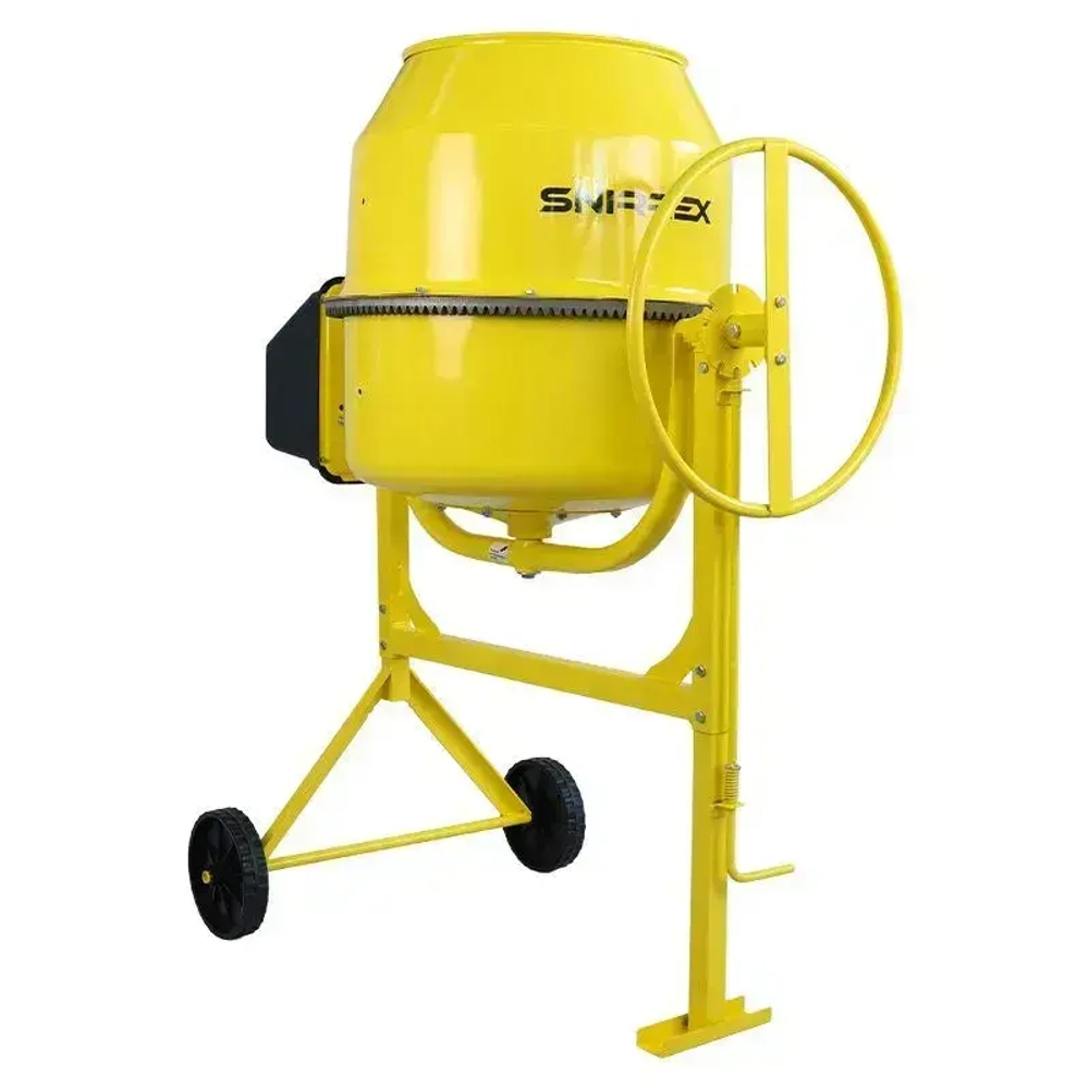 Бетономешалка Snirrex Б160Ч, чугунный венец, 140 л., 700 Вт