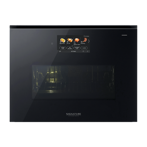 Духовой шкаф с микроволнами и паром Signature Kitchen Suite, 45 см, черный