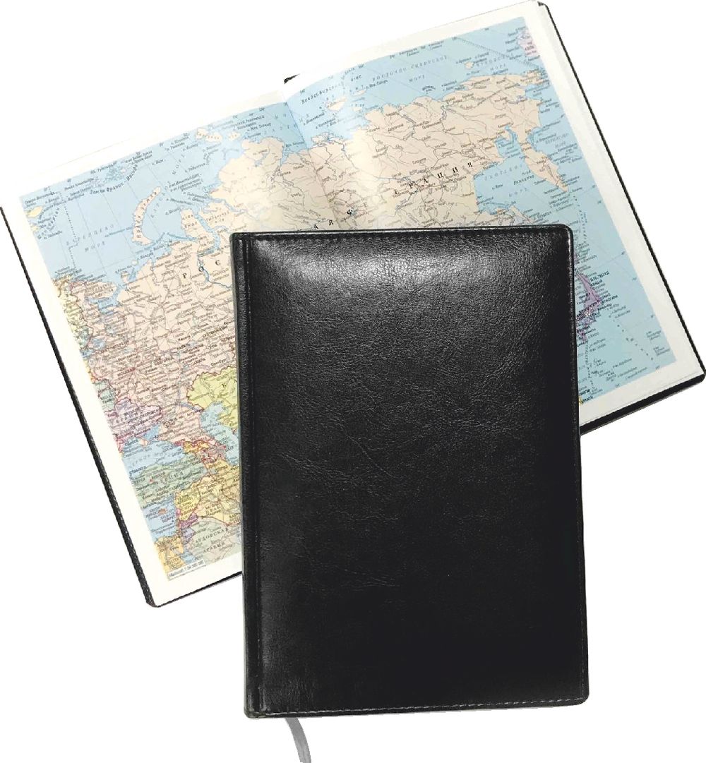 Ежедневник Lediberg Nebraska белый блок Чёрный