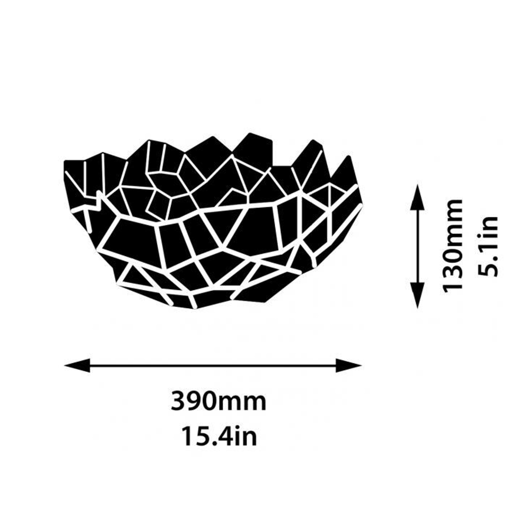 Ваза Bone Large Brass