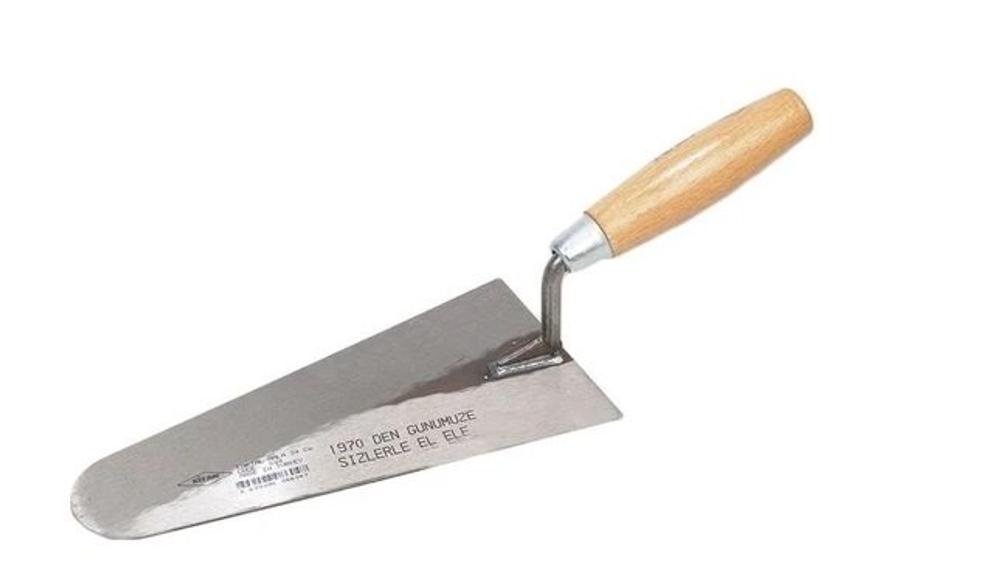 Мастерок штукатурный с деревянной ручкой 22 см Kitan 602