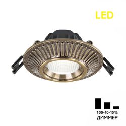 Citilux Дзета CLD042NW3 LED Встраиваемый светильник с диммером