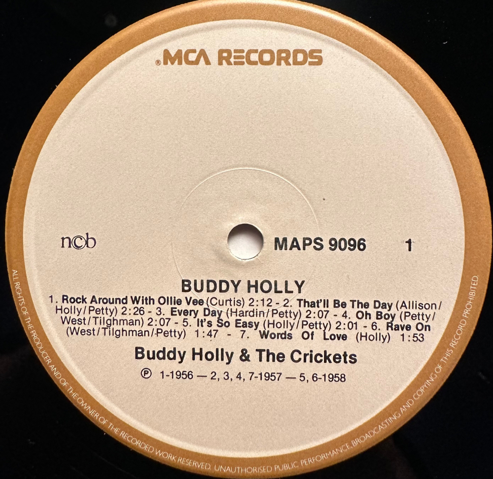 Buddy Holly - 14 Original Hits Sung By Buddy Holly (Швеция 1978г.)