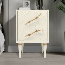 Тумба Арт Колор leaves Классик Голд Кремовый белый