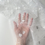 Фатин Белые сердечки