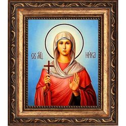 Ника Коринфская Святая мученица. Икона на холсте.