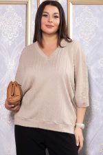 Блуза Вэнсдей (бежевая) Б14818-4М LT Collection